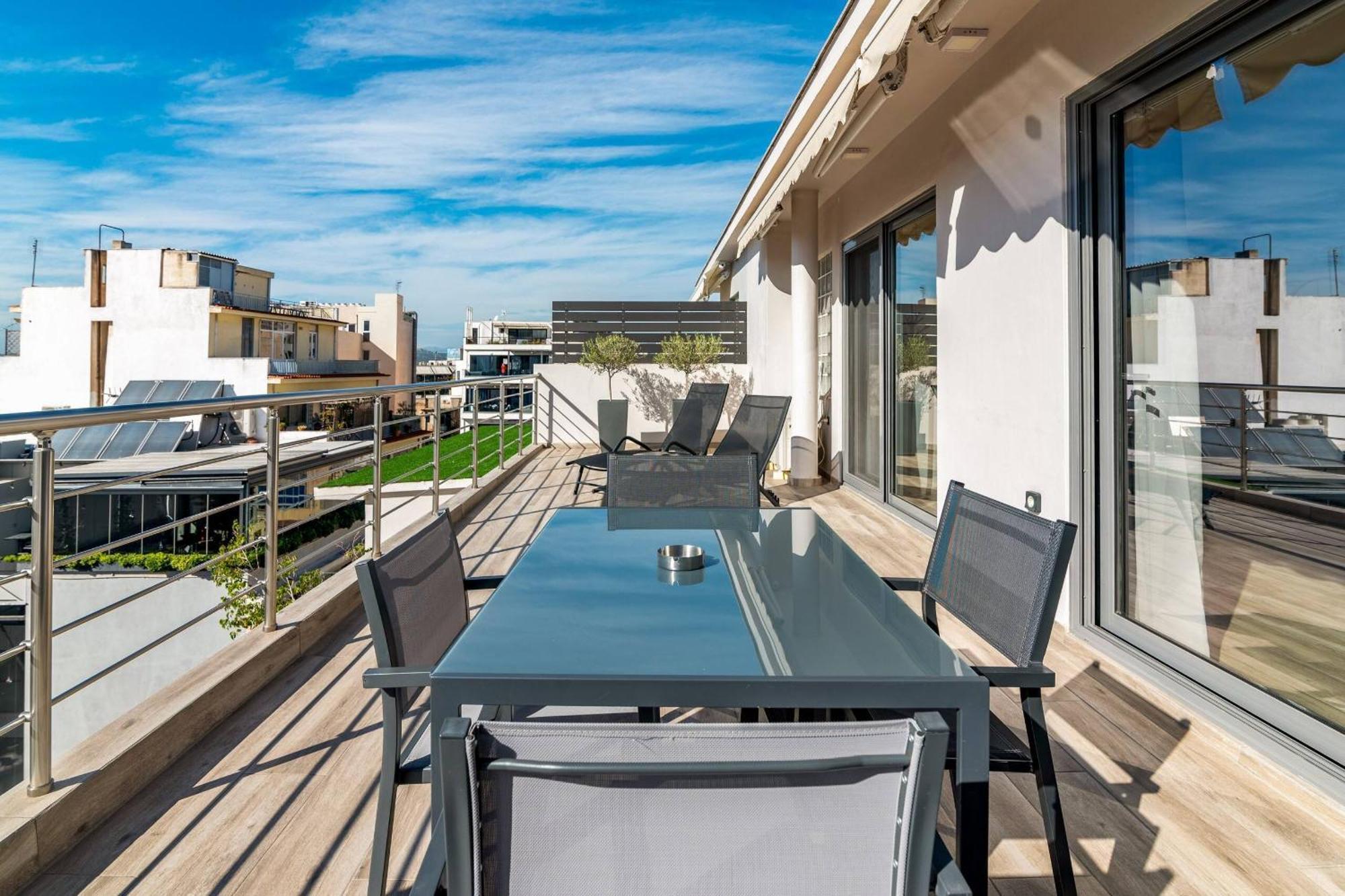 Dreamy Athens Penthouse With Acropolis View Apartment ภายนอก รูปภาพ